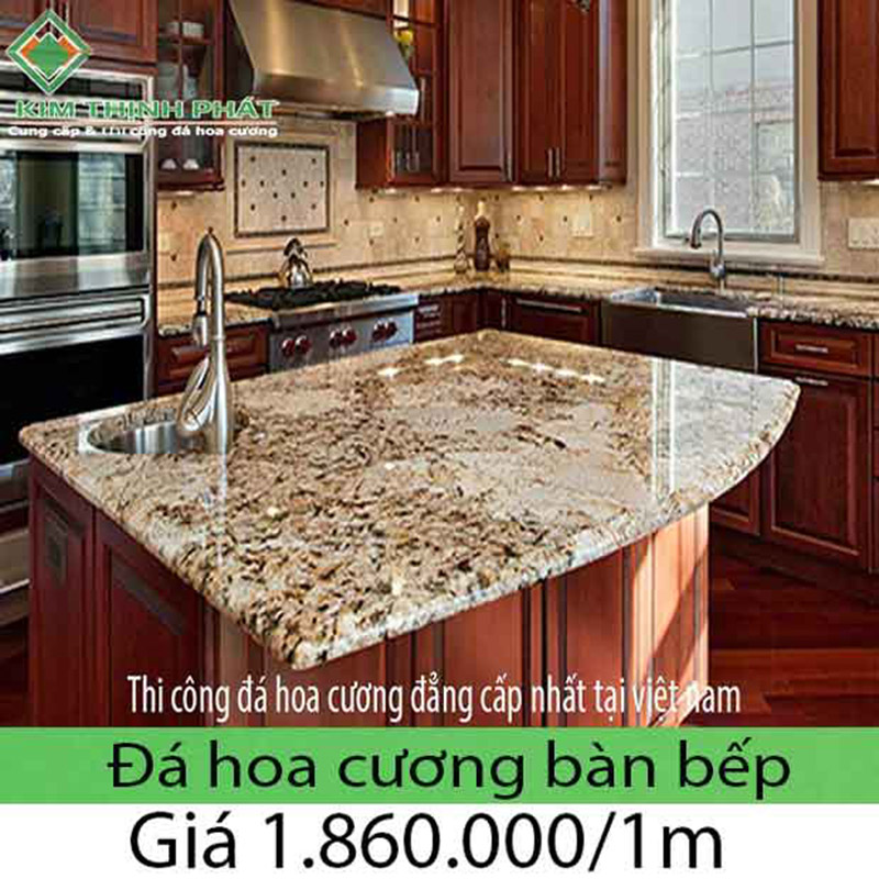 Bếp đá hoa cương granite mang lại cho khu mặt tiền của bạn