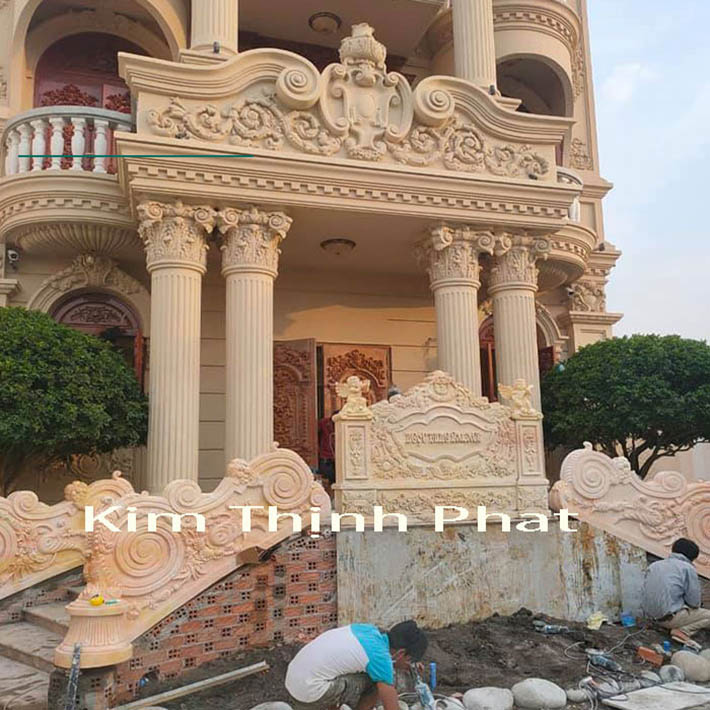 cột đá hoa cương granite