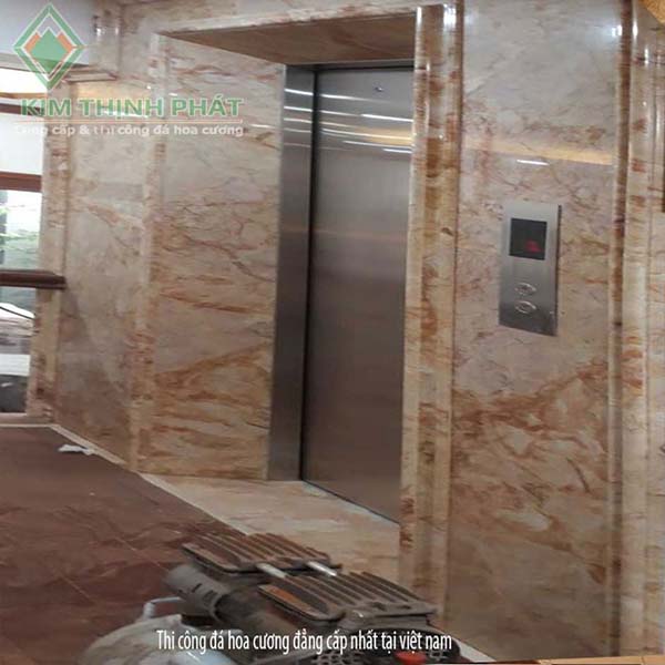 đá marble ốp thang máy